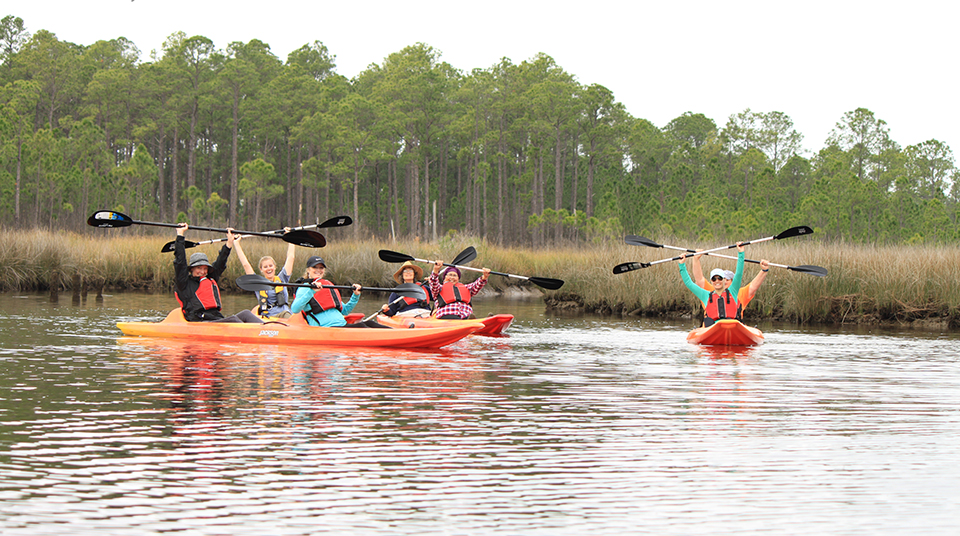 Healthy estuaries provide tranquil oases where canoists, kayakers, sailors, fishers, and many others can appreciate nature.