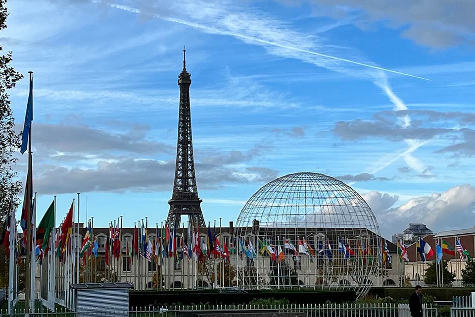 The UNESCO building in Paris, France.