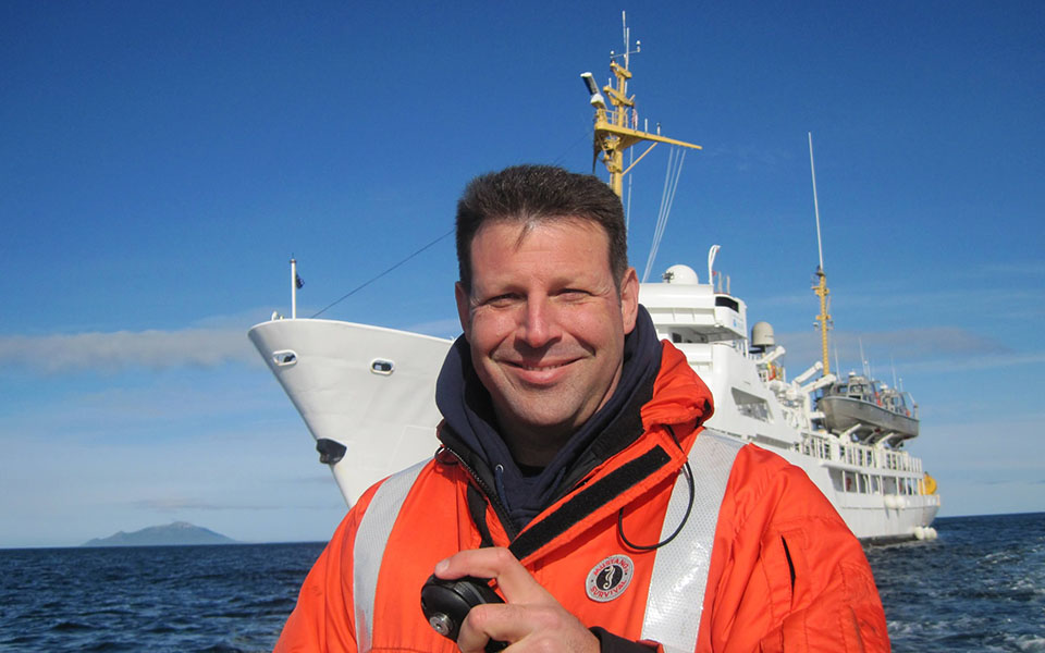 Adm. Richard Brennan while commanding officer of NOAA Ship Rainier, circa 2013. 