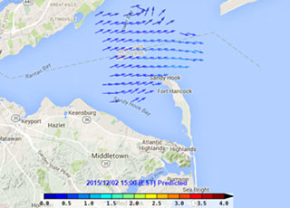 Near real-time surface current data available online for New York Harbor