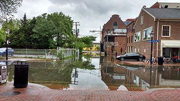  Nuisance Flooding in Alexandria, Virginia during the perigean spring tide in May, 2016