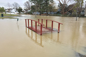 Coastal flooding in Oxford, Maryland, in 2016