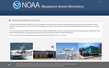 The NOAA Response Asset Directory