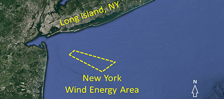 New York wind energy map