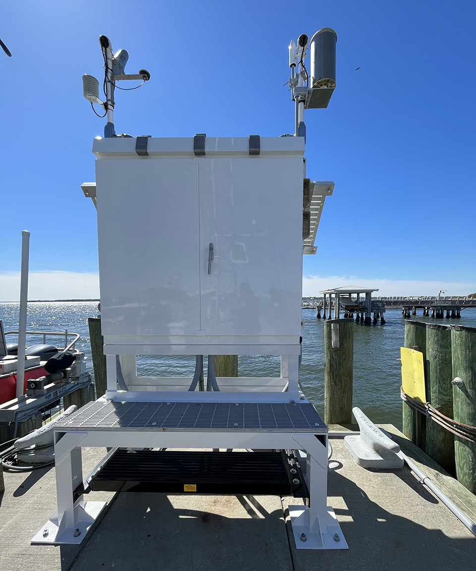 NOAA’s new water level station in Charleston, South Carolina