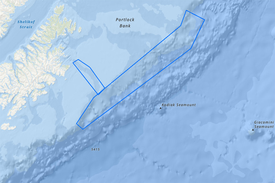 A map of the area covered by the SeaScape Alaska project