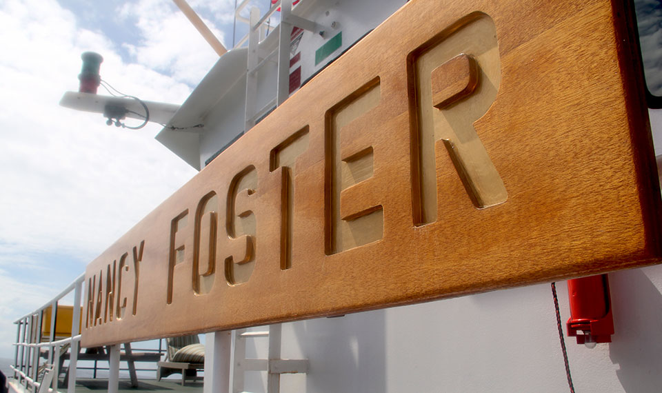 Nancy Foster ship sign