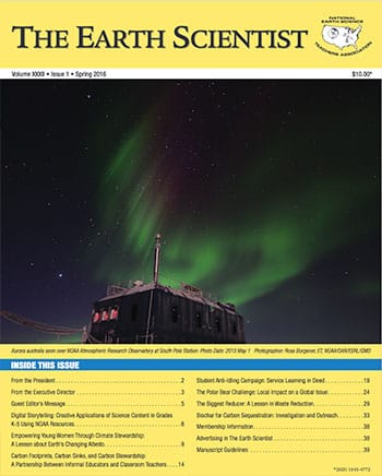 Earth Scientist journal cover 2016