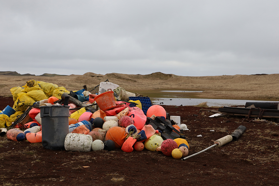 The debris removed during the May 2019 cleanup was taken to the landfill and sorted by category before being weighed.