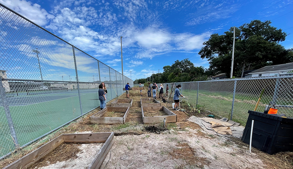 Seminole High School Propagation Garden Space Prior to Improvements