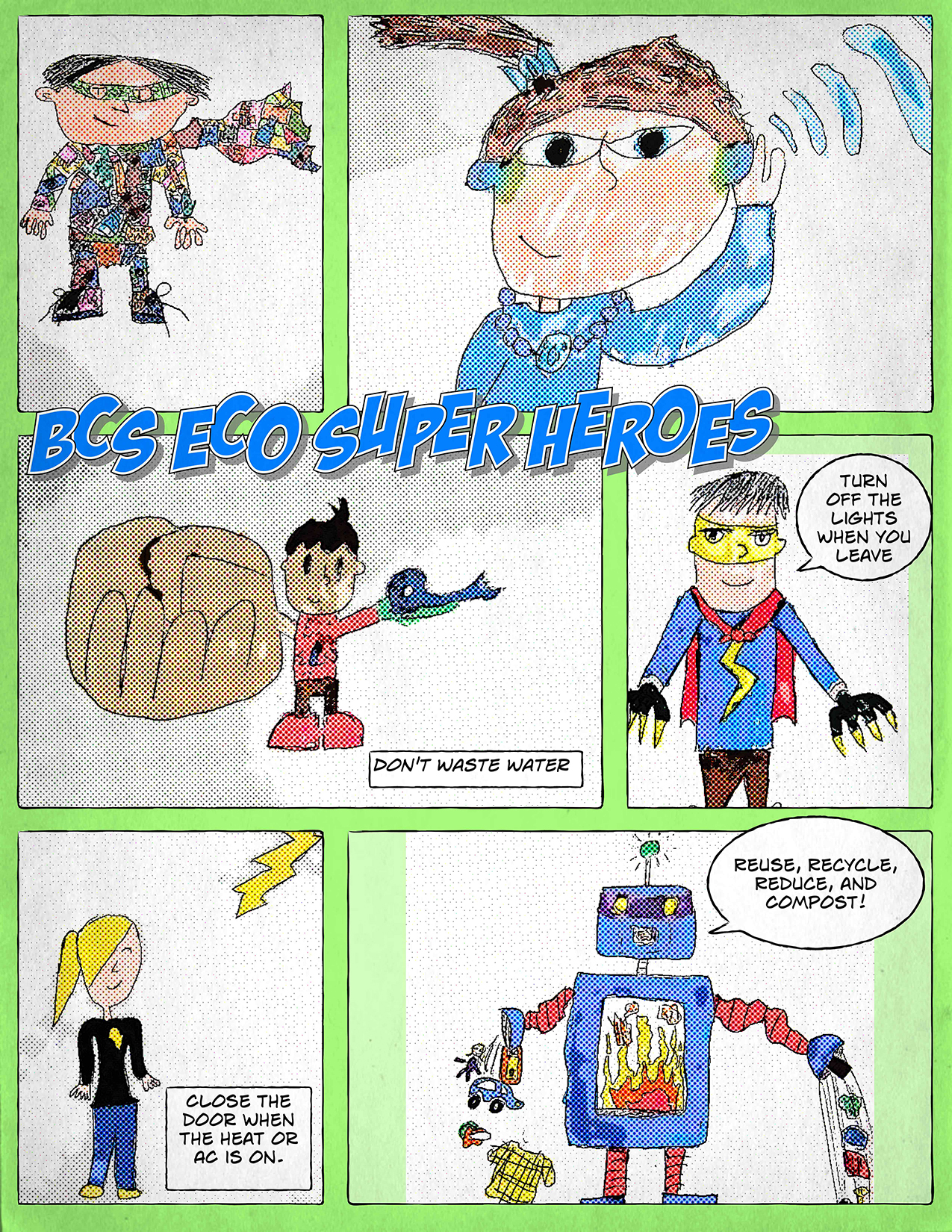 The Eco Super Hero posters 