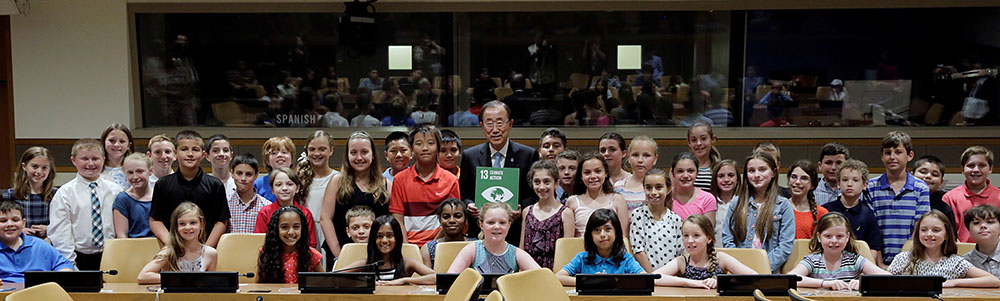Class with Secretary-General Ban Ki-moon