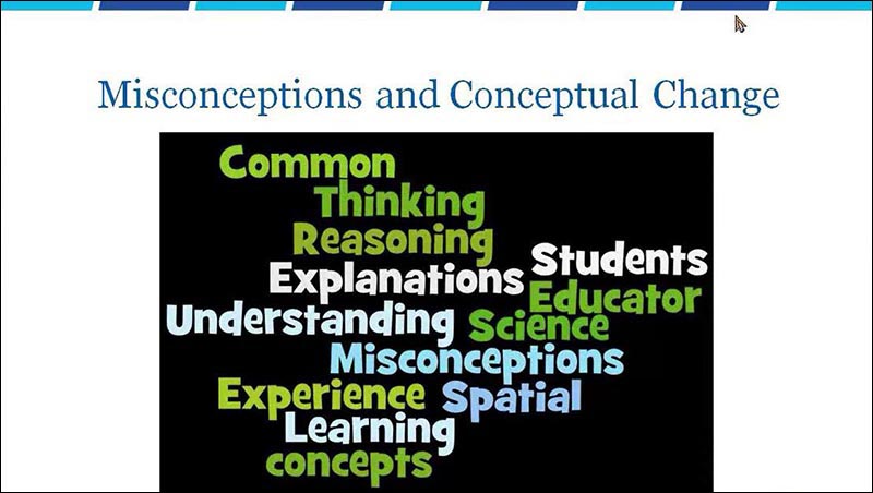 Misconceptions and Conceptual Change first slide