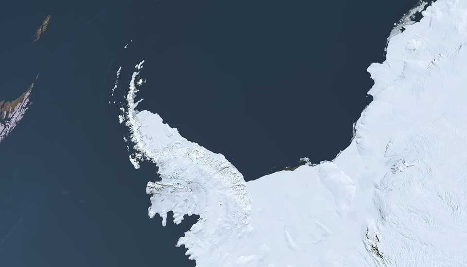 NASA Landsat image mosaic of Antarctica