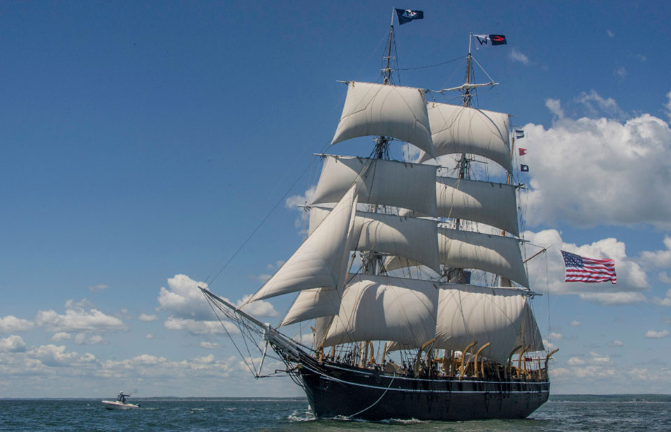 The Charles W. Morgan is the last of an American whaling fleet that numbered more than 2,700 vessels. Ships like the Morgan used routes defined by the trade winds to navigate the ocean