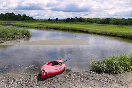 kayak in an estuary