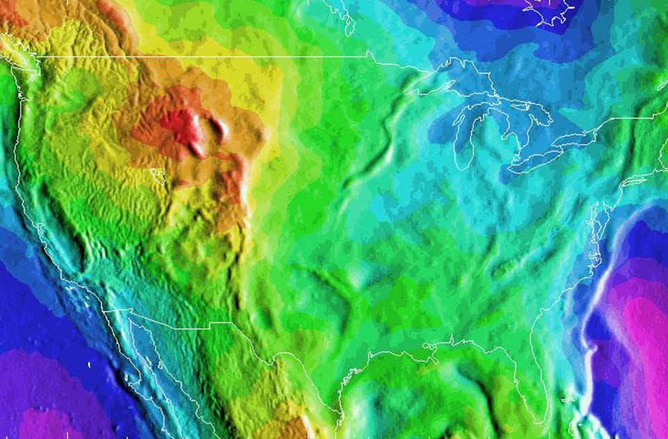 geoid model of the earth