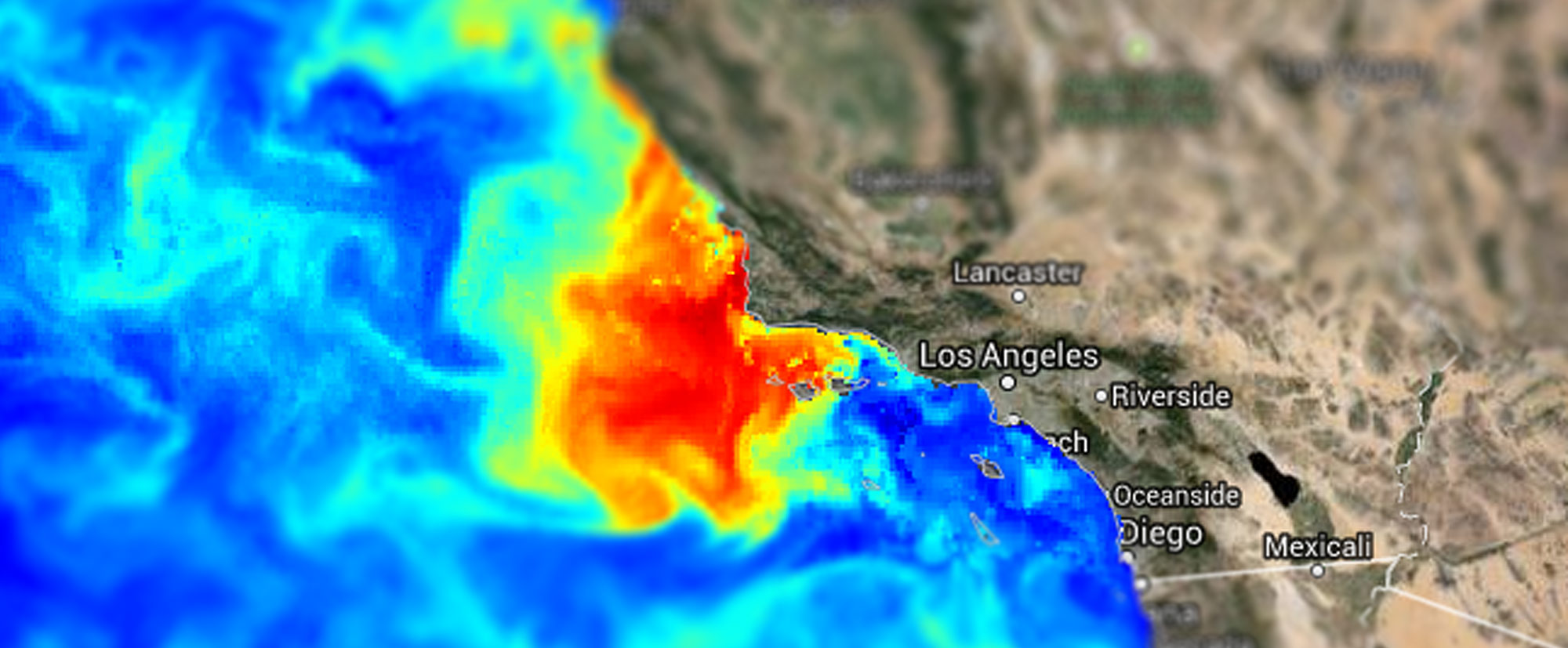 an animated image showing a 2017 HAB off the coast of California 