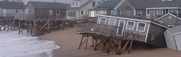 Coastal homes damaged by Sandy