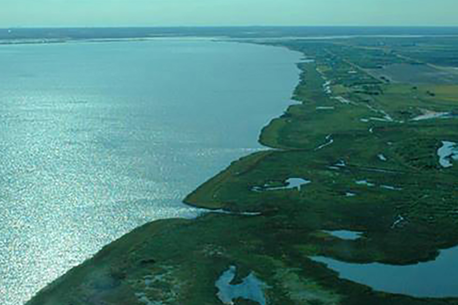 aerial view of the northern Gulf of Mexico