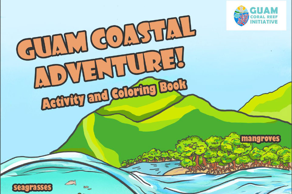 Cover of Guam Coastal Adventures coloring and activity book