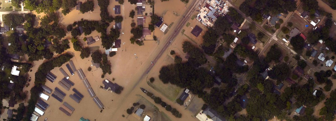 flooding in Denham Springs, Louisiana