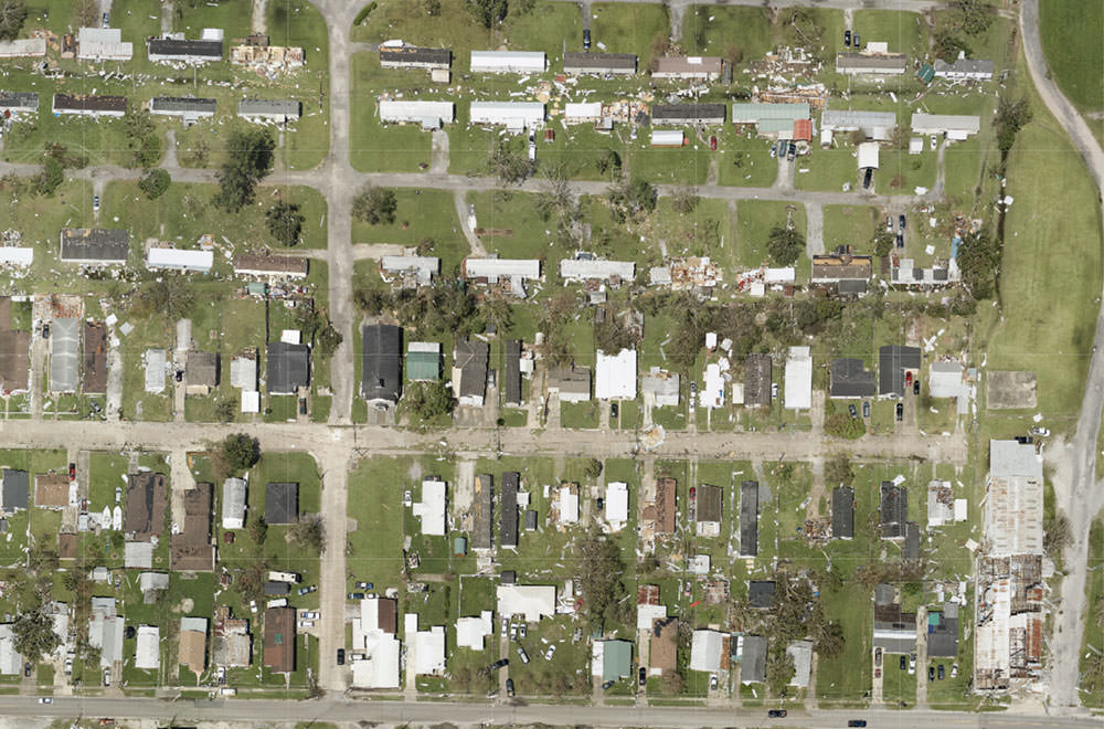 NGS emergency response imagery of Houma, Louisiana, after Hurricane Ida
