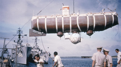 Trieste being transported