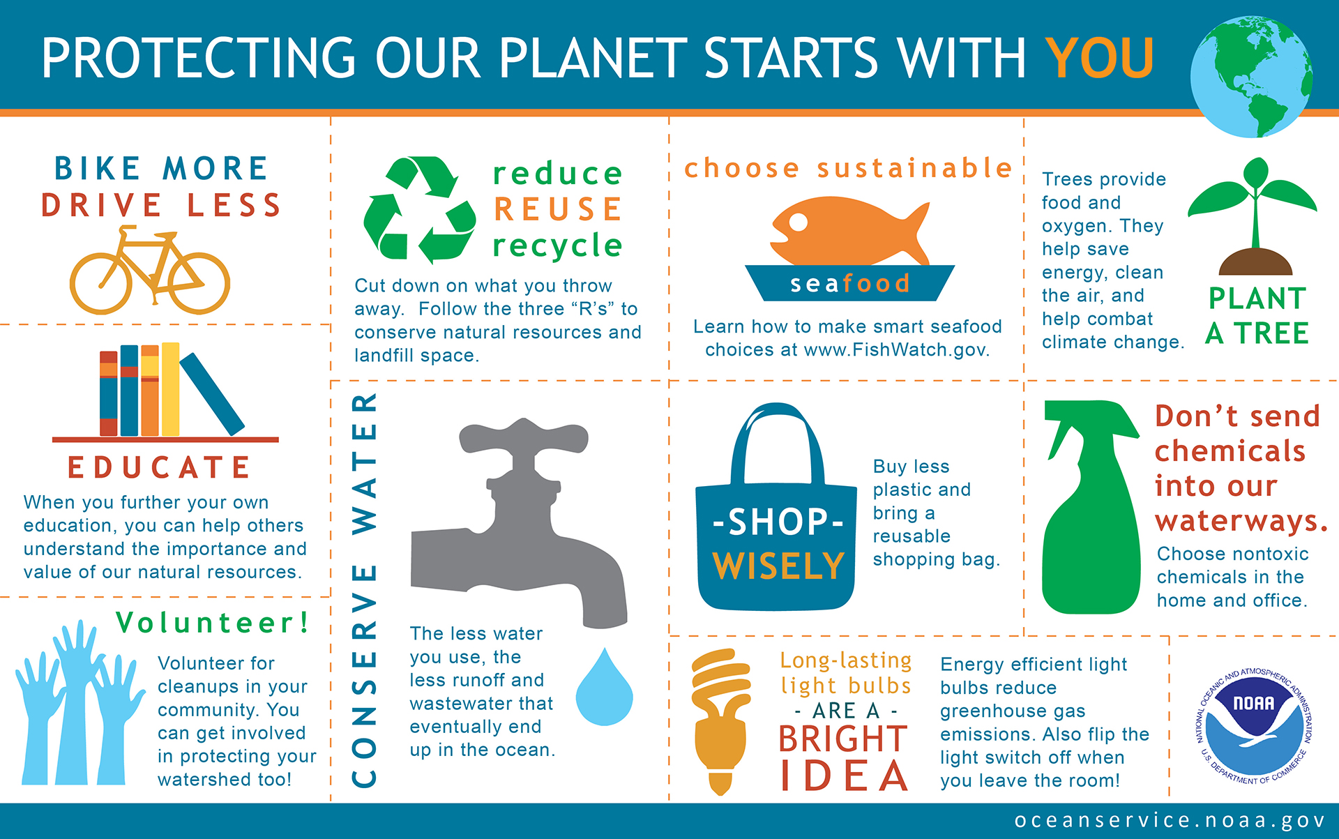 How can you begin to make changes in our environment?