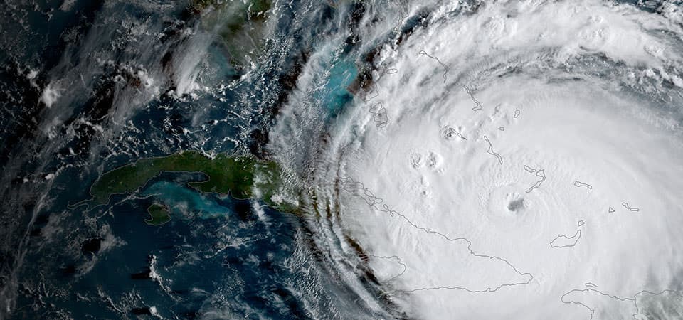 Hurricane Irma viewed from space