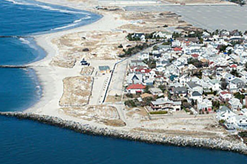 an image of a coastal town