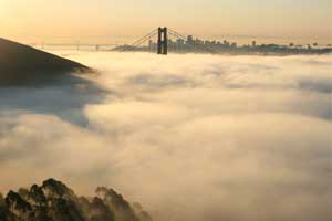 NPS photo, San Francisco Bay fog