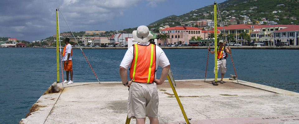 surveyors in the Caribbean